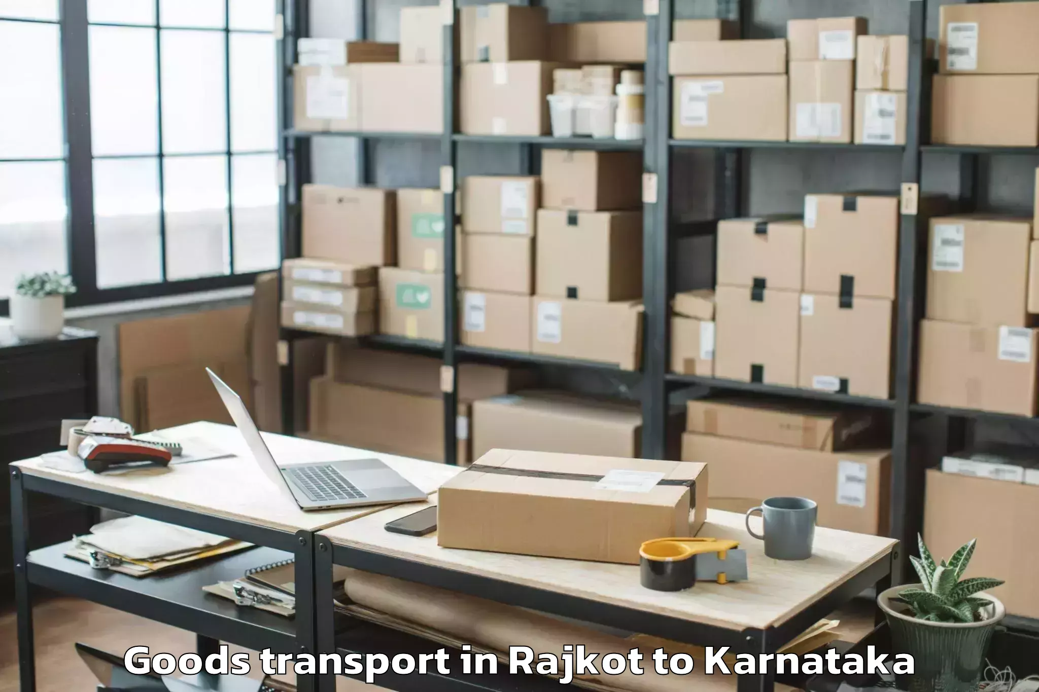 Top Rajkot to Heggadadevankote Hd Kote Goods Transport Available